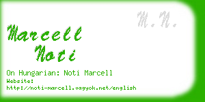 marcell noti business card